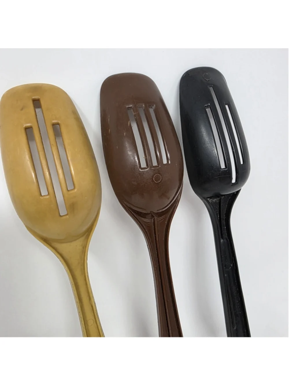 Ensar Foley King Kraft Vtg Lot Of 3 Nylon Plastic Slotted Spoons Farmhouse